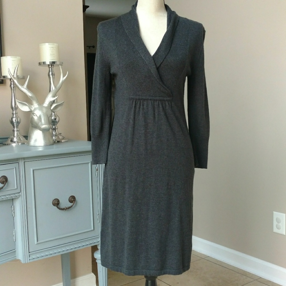 Spense Gray Sweater Dress